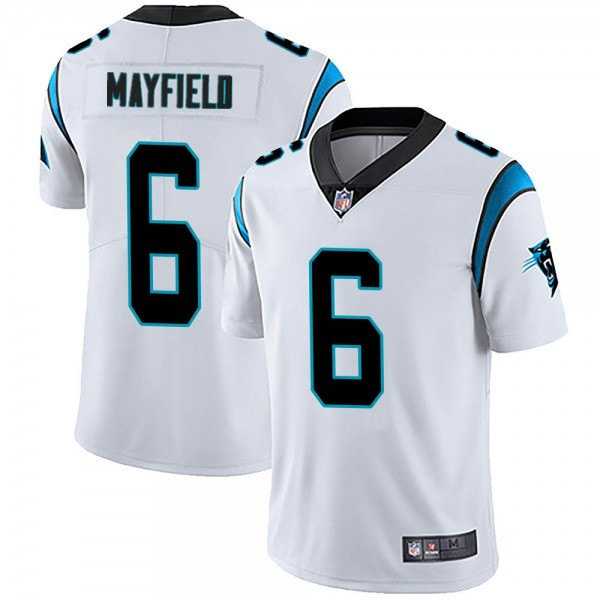 Nike Men & Women & Youth Panthers 6 Baker Mayfield White Vapor Untouchable Limited Stitched Jersey,We sell and wholesale Nike Men & Women & Youth Panthers 6 Baker Mayfield White Vapor Untouchable Limited Stitched Jersey on line form chian!